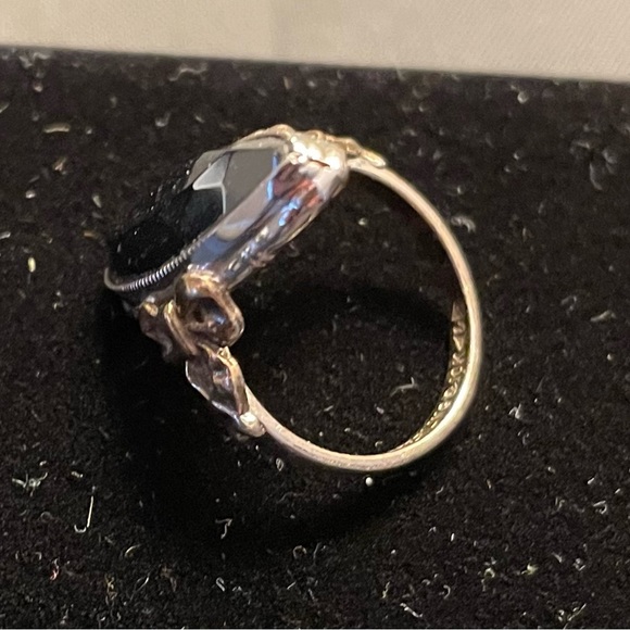 Sterling silver and 10 karat gold women’s vintage ring - Picture 3 of 5